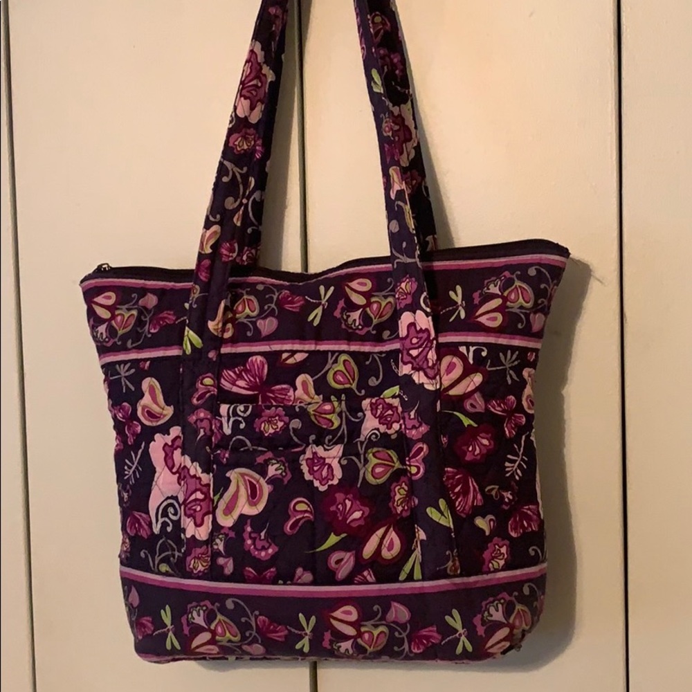Quilted fabric handbag